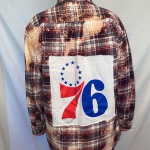 Custom made 76ers flannel!